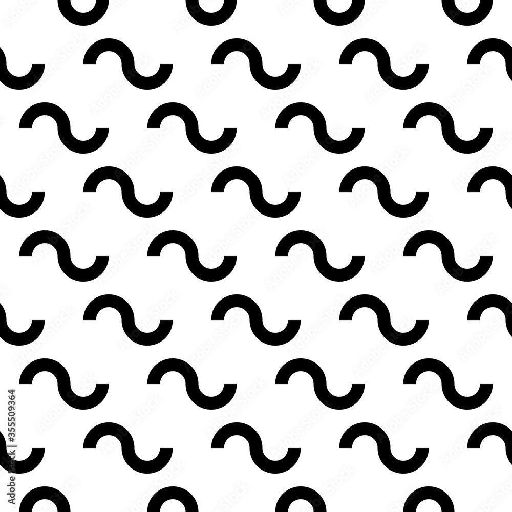 Curves seamless pattern. Curved lines print. Ethnic ornament. Folk wallpaper. Tribal motif. Wavy stripes background. Geometrical shapes backdrop. Vector artwork. Textile digital paper, abstract image Curves seamless pattern. Curved lines print. Ethnic ornament. Folk wallpaper. Tribal motif. Wavy stripes background. Geometrical shapes backdrop. Vector artwork. Textile digital paper, abstract image
