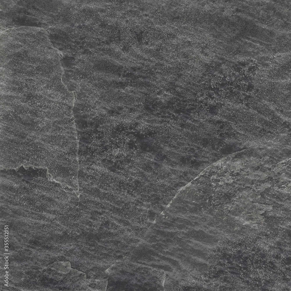 Naklejka premium Natural stone texture. Rough black granite surface backgroung. Travertine flooring