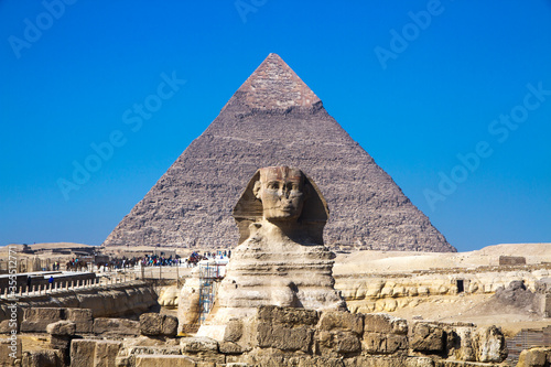 Great Pyramid of Giza, UNESCO World Heritage site, Cairo, Egypt.