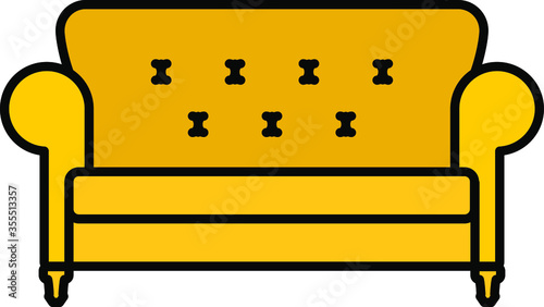 Bridgewater sofa icon , vector