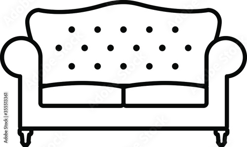 Bridgewater sofa icon , vector