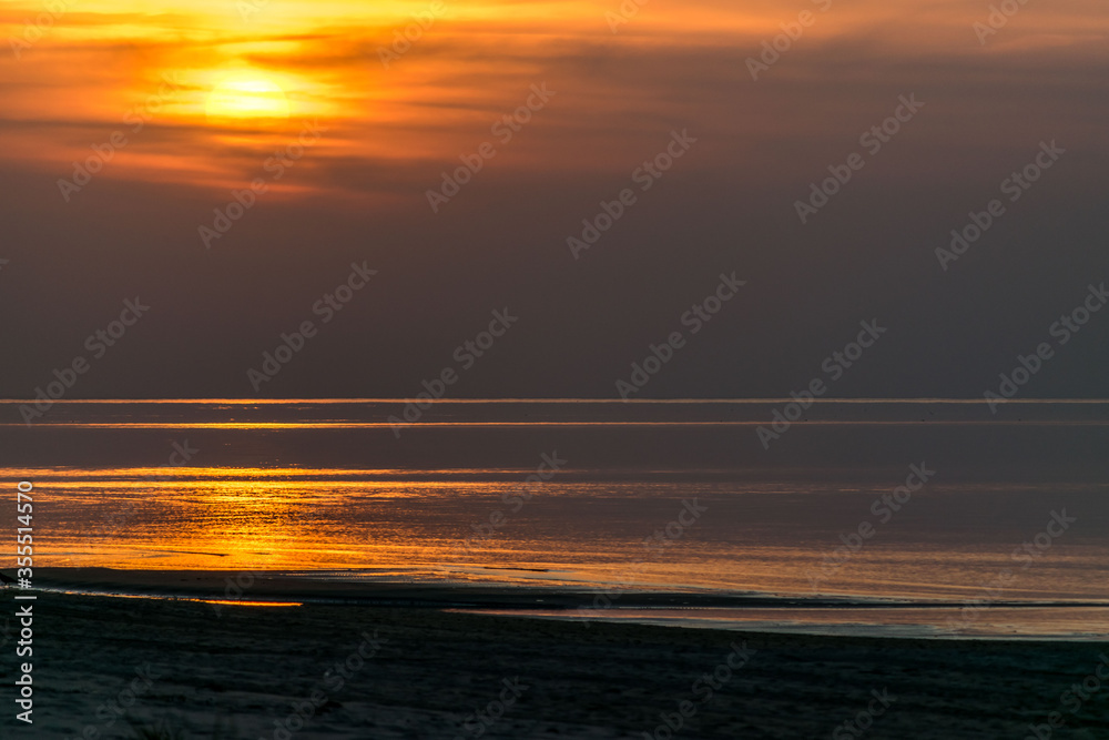 sunset at the beach