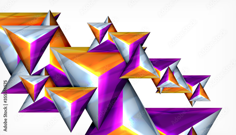 Triangle geometric vector abstract background
