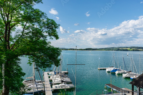 Lake Mattsee  Salzburger Land  Austria  in summer