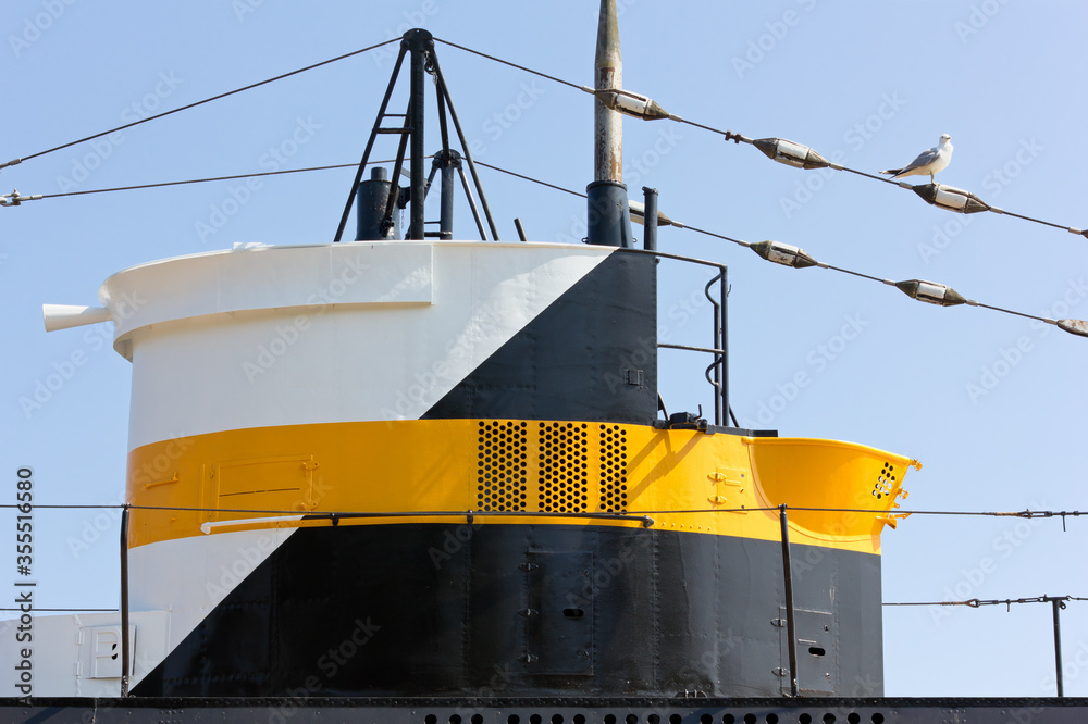 Stockfoto Conning Tower of WWII Finnish Submarine Vesikko on