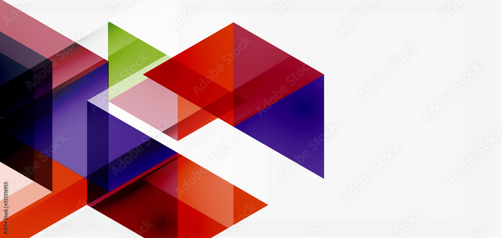 Geometric abstract background, mosaic triangle and hexagon shapes. Trendy abstract layout template for business or technology presentation, internet poster or web brochure cover, wallpaper Geometric abstract background, mosaic triangle and hexagon shapes. Trendy abstract layout template for business or technology presentation, internet poster or web brochure cover, wallpaper