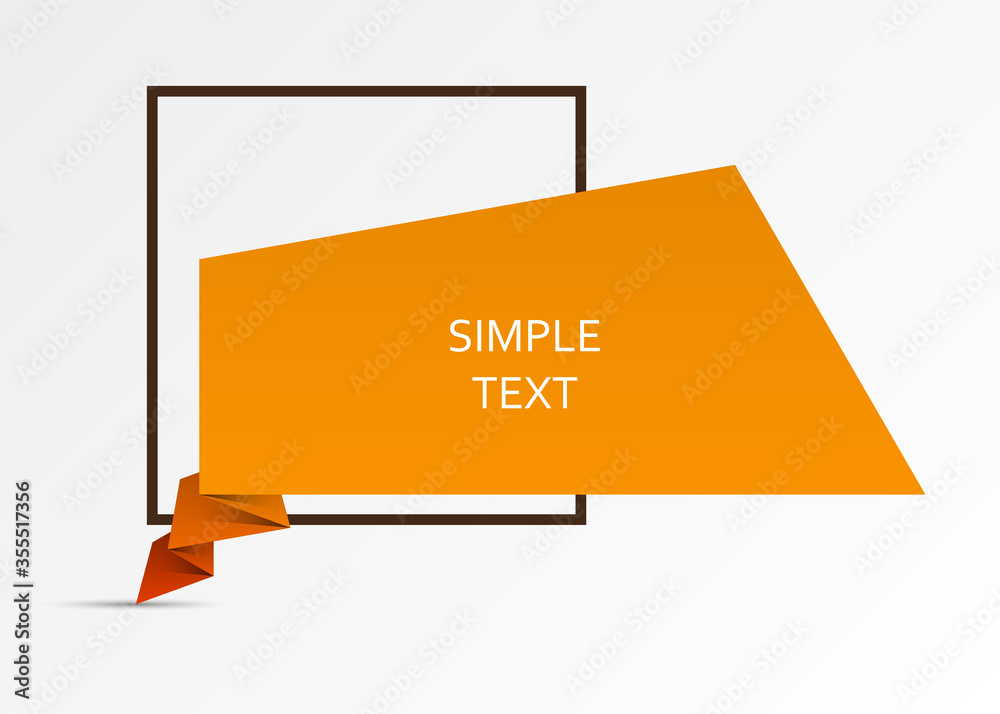Quote Vector abstract geometric origami speech bubble background and place for message sign. Quote Vector abstract geometric origami speech bubble background and place for message sign.