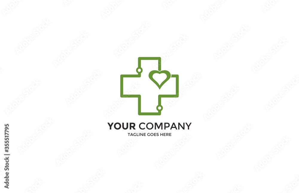 Green Cross Medical Logo Template