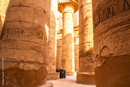 Canvastavla Ancient Karnak temple, UNESCO World Heritage site, Luxor, Egypt.