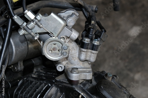 Injection system on motorcycle engines