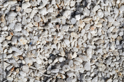 crushed white natural granite track surface