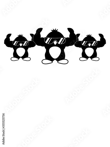 Bodybuilder Pinguine Team 3 Vogel heiß hübsch 