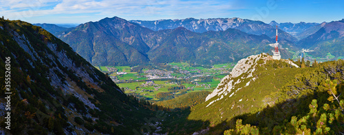 Beautiful view of the village Bad Ischl in Austria. 