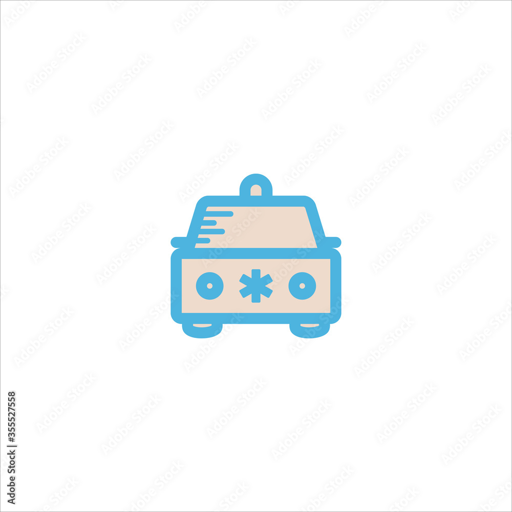 ambulance icon flat vector logo design trendy ambulance icon flat vector logo design trendy