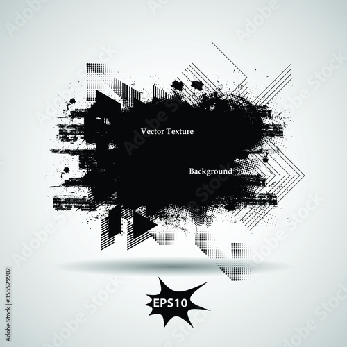 Grunge design element . Grungy banner . Vector illustration