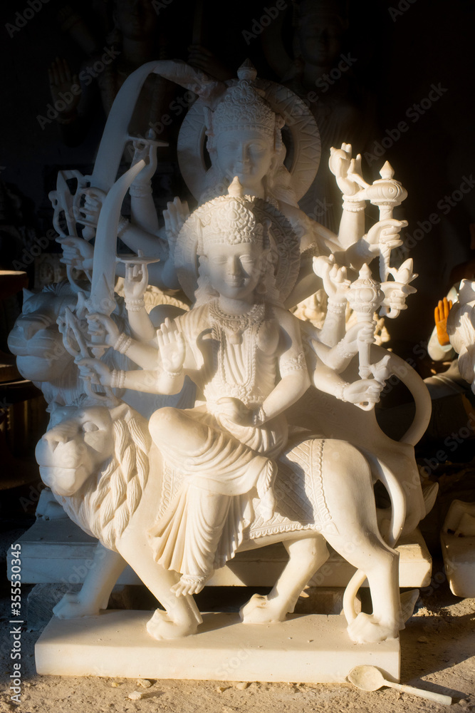 sculptures in the shops of Jaipur, Rajasthan, India