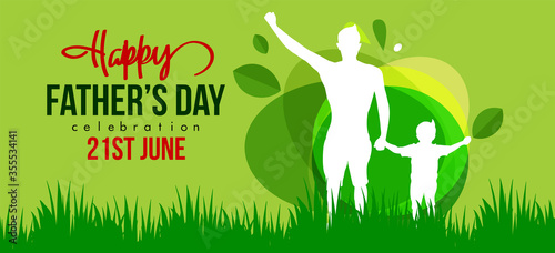Happy Father’s Day  21 june Poster or banner greeting card. Vector illustration.