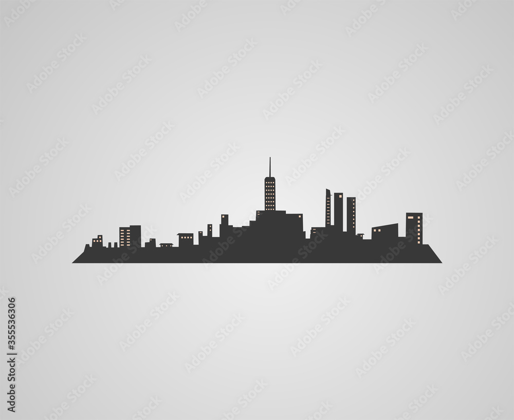 Design of urban city illustration