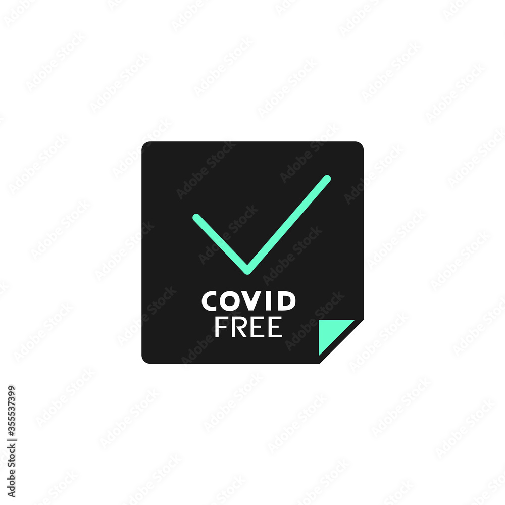 Design of covd free area message Design of covd free area message