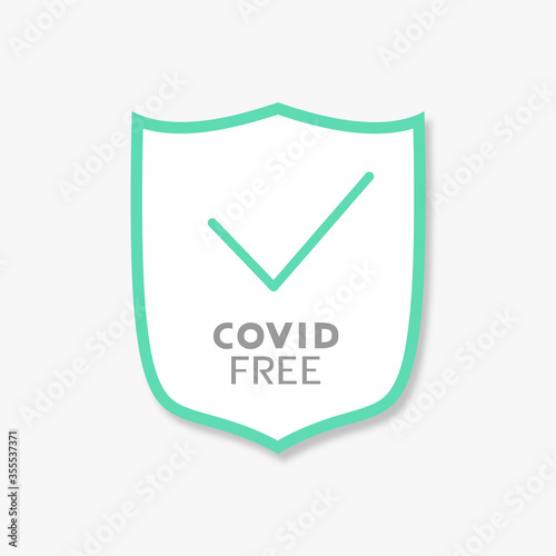 Design of covd free area message