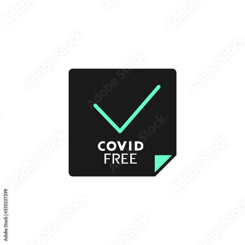 Design of covd free area message