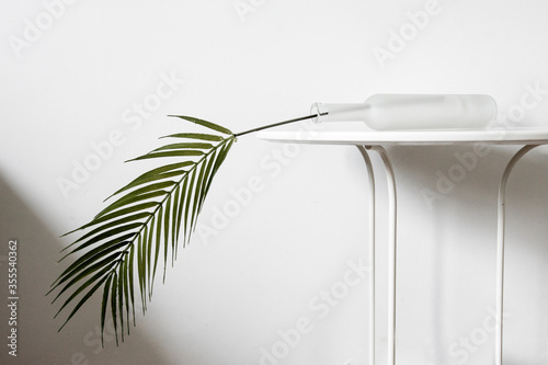 green leaf on the table