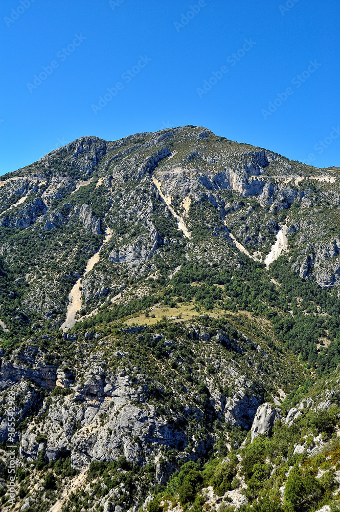 View of the Verdon canyon