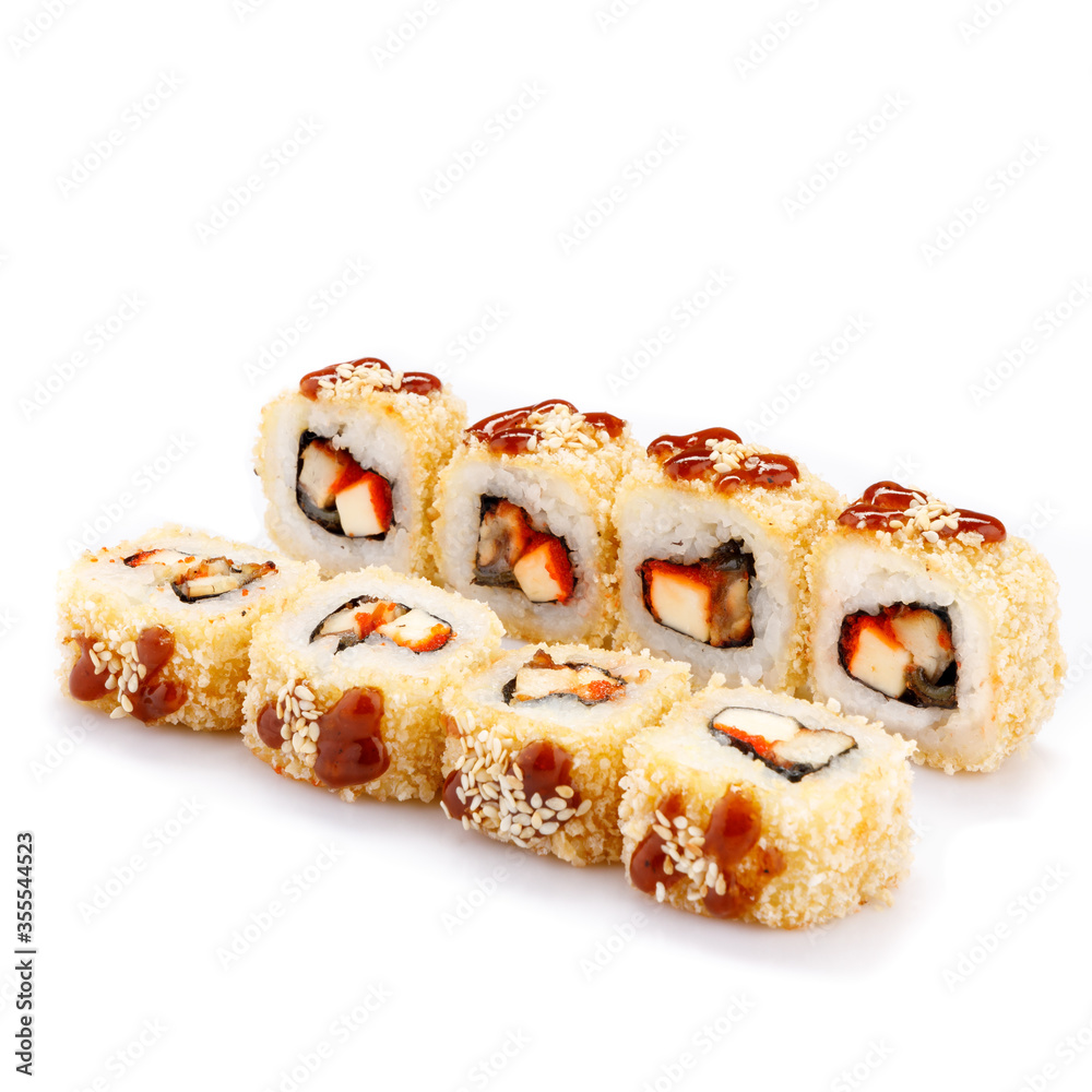 
rolls for a restaurant menu on a white background12