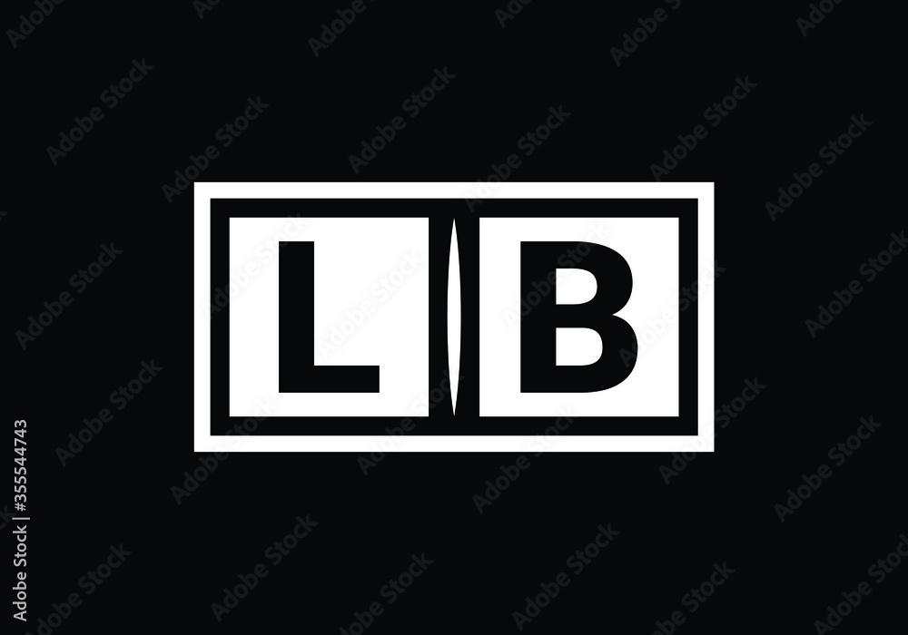 Initial Monogram Letter LB Logo Design Vector Template. L B Letter Logo Design Initial Monogram Letter LB Logo Design Vector Template. L B Letter Logo Design