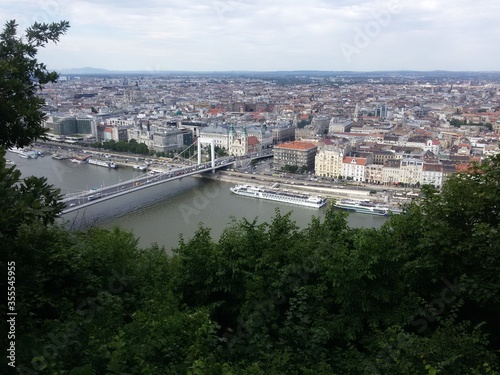 View of Budapest from a hight hill Hungary