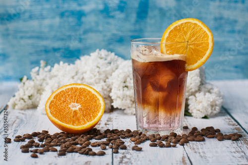 Coffee with summer vibes. Cold brew coffee