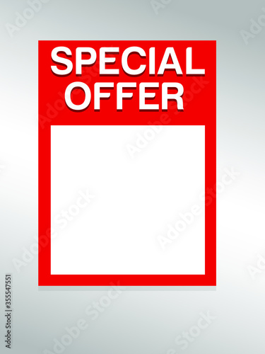 Details about special offer price , vector format