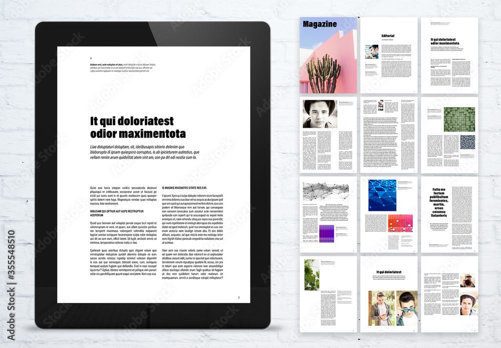 magazine design layout templates