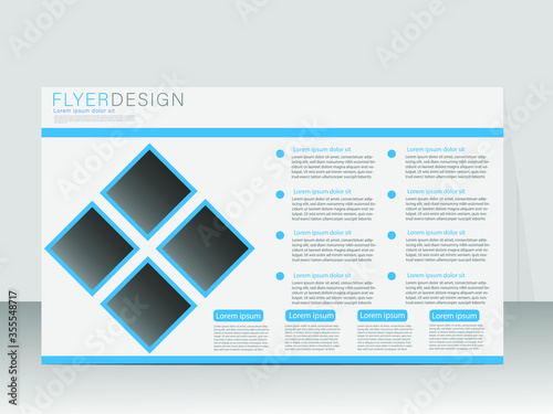 Creative Modern Landscape  Flyer Design Template Vector Design