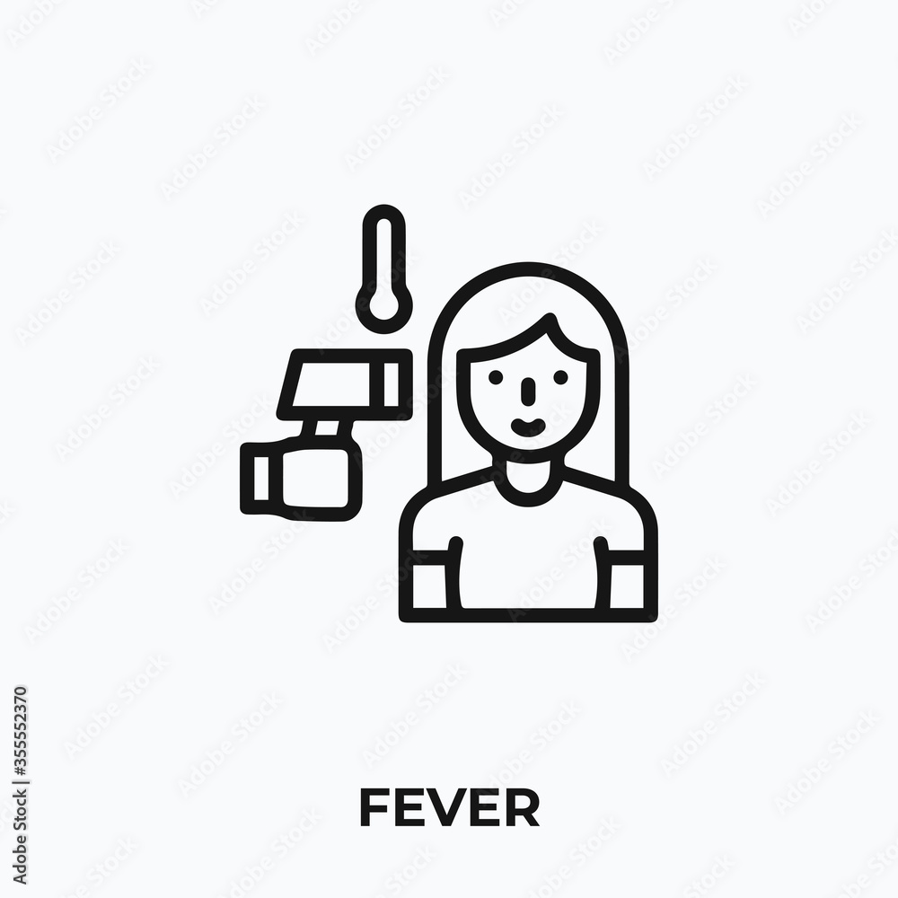 fever icon vector. fever sign symbol fever icon vector. fever sign symbol