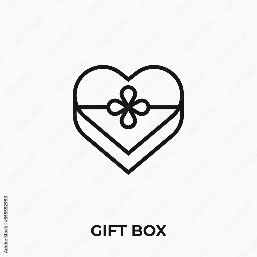 gift box icon vector. gift box sign symbol gift box icon vector. gift box sign symbol