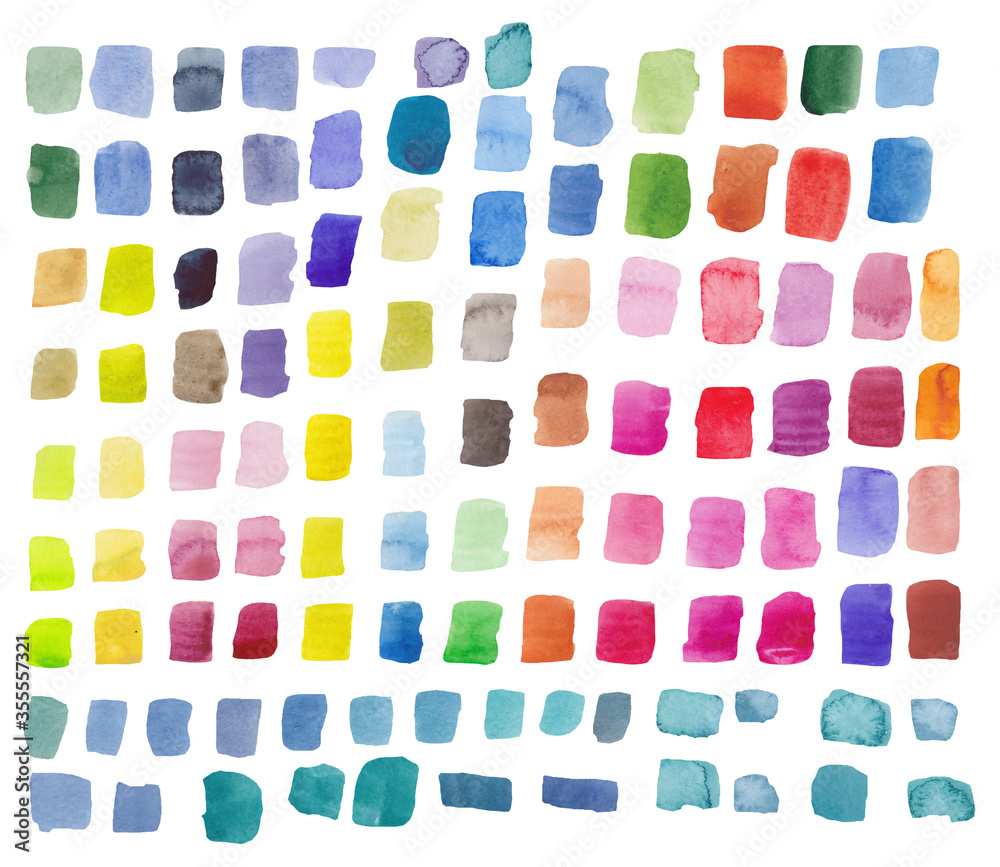 set of colorful brush strokes Invitation design set of colorful brush strokes Invitation design