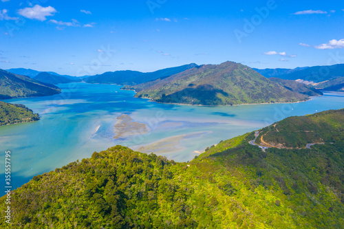 Pelorus sound in New Zealand photo