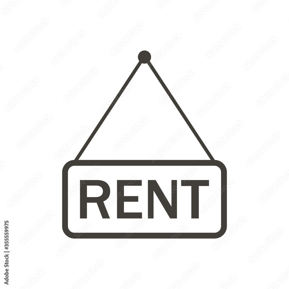 rent icon vector rent icon vector