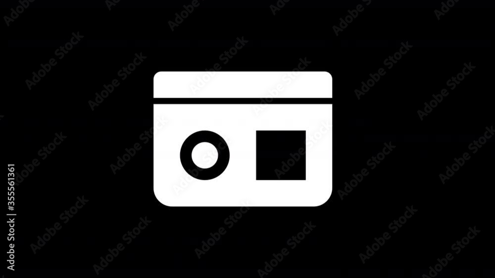 From the Glitch effect arises betamax symbol. Then the TV turns off. Alpha channel Premultiplied - Matted with color black From the Glitch effect arises betamax symbol. Then the TV turns off. Alpha channel Premultiplied - Matted with color black