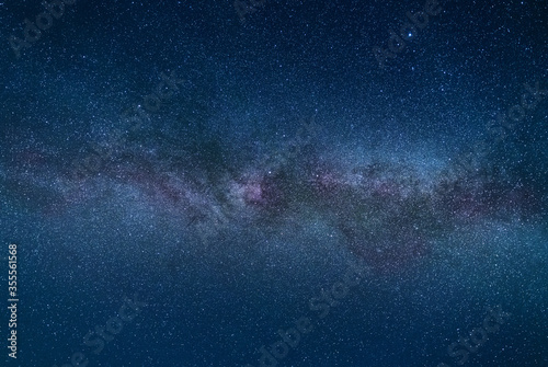 Stars and galaxies with views of night sky. Milkyway.