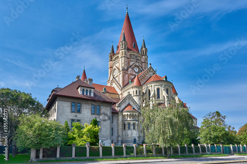 View on St. Francis of Assisi Church in Vienna