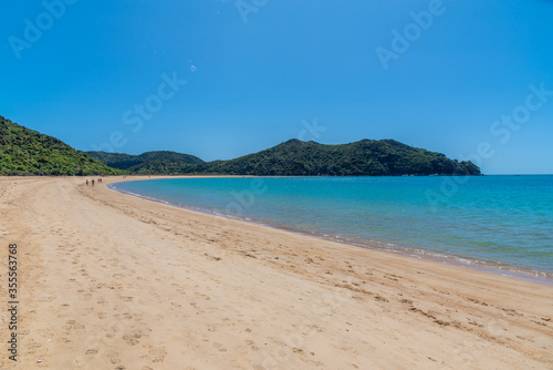 Onetahuti beach at Abel Tasman national park in New Zealand photo