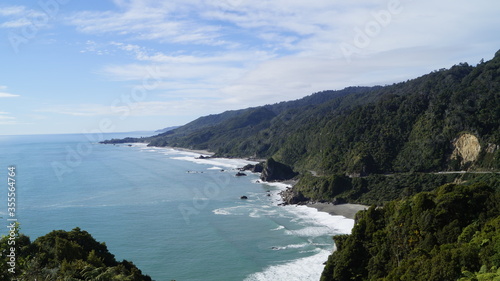 Coastal road in New Zealand