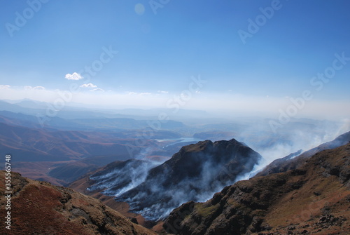 fire in the mountain
