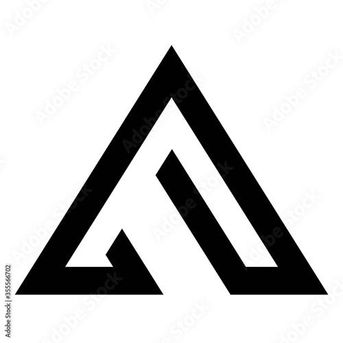 Free Download initial A  logo template vector illustration - Vector - GFXLoad