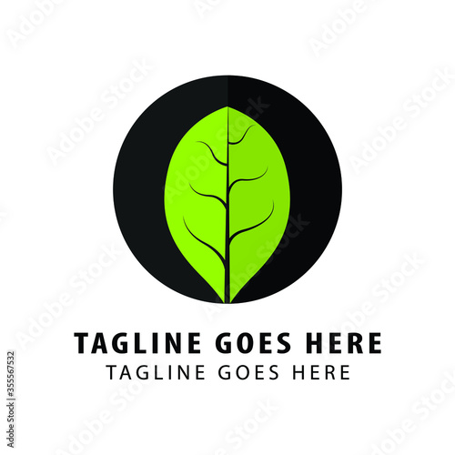 Spinach leaves illustration. Simple elegant style green leaves of spinach vegetable salad