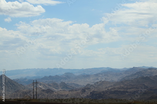 Moutain and powerlines