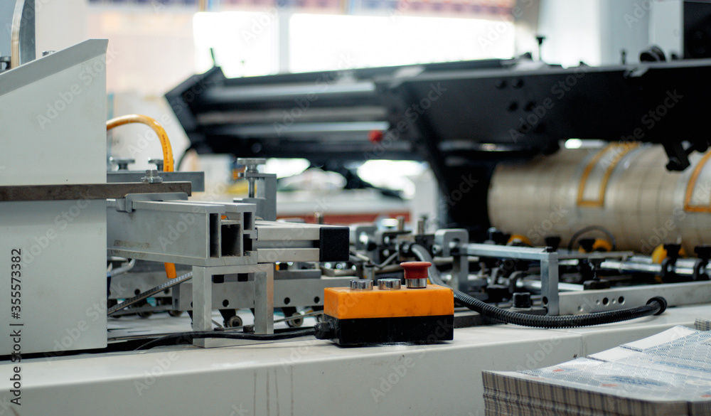 Polygraphic process in a modern printing house Polygraphic process in a modern printing house