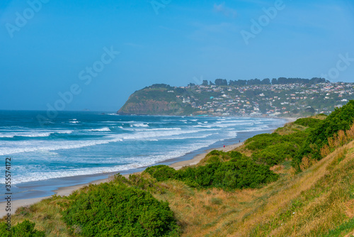 Saint Claire, Saint Kilda and Lawyers Head Beaches in Dunedin, New Zealand photo